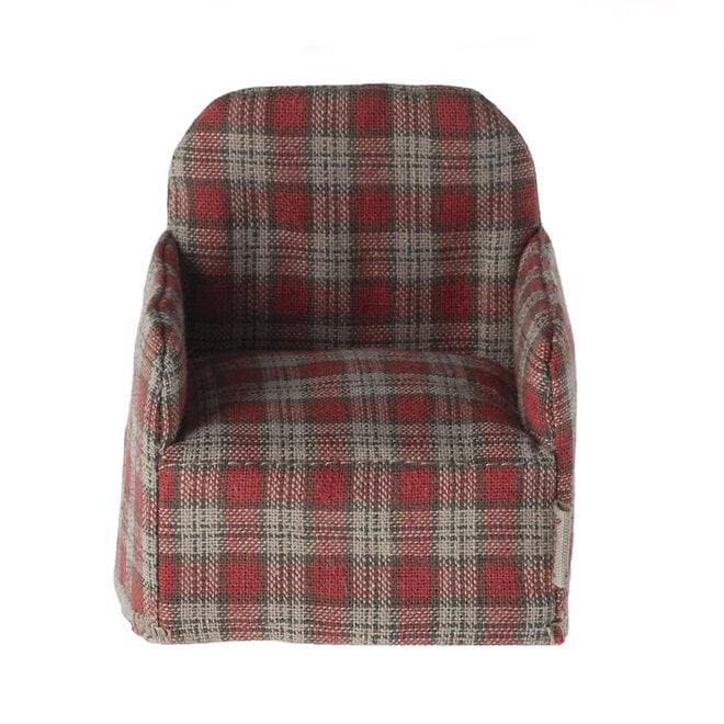 Mouse Chair Check Red