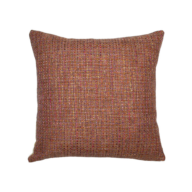 Pillow Le Poeme de Fleurs Rosewood 15 x 15in