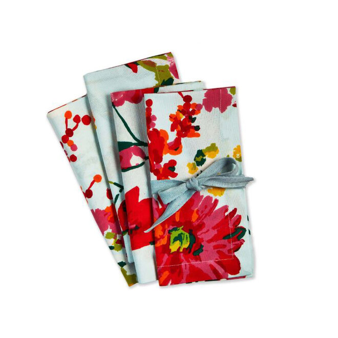 Napkin Spring Floral Set of 4