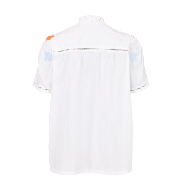 Blouse Embroidered White