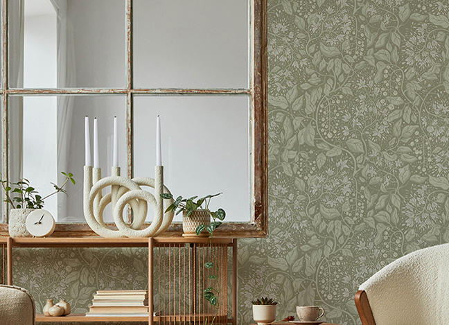 A-Street Prints Wallpaper TURI MOSS TWINING VINES