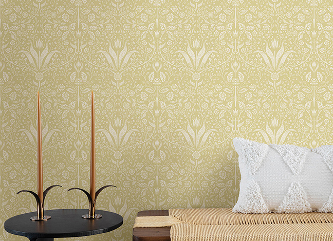 A Street Wallpaper MARA YELLOW TULIP OGEE