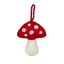 Ornament Hand Embroidered Mushroom