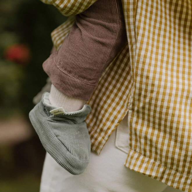 Bootie Corduroy Sage