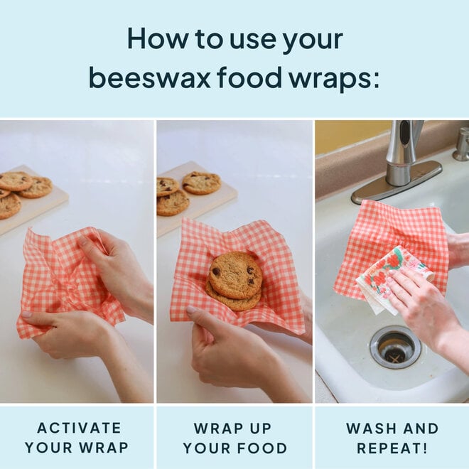 Wrap Beeswax Variety Pink Set of 3