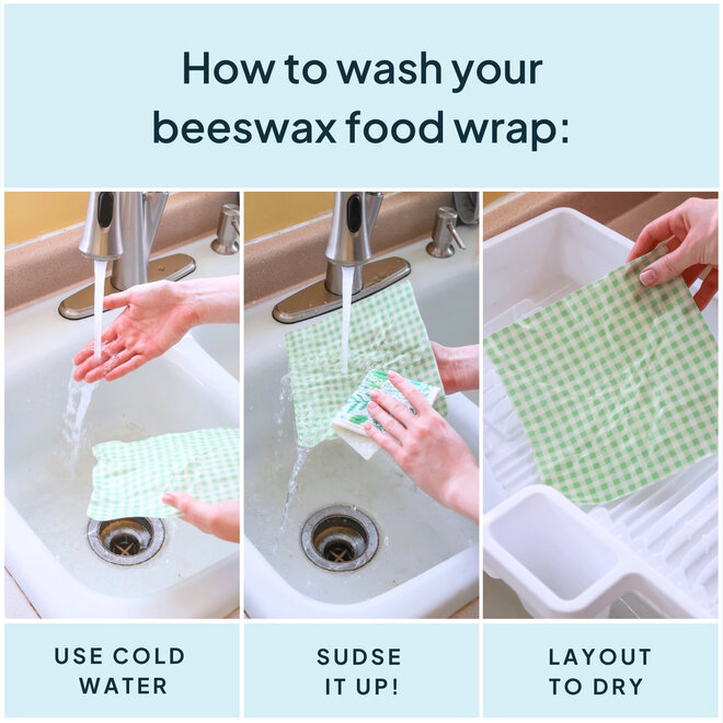 Wrap Beeswax Variety Green Set of 3