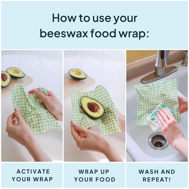 Wrap Beeswax Variety Green Set of 3