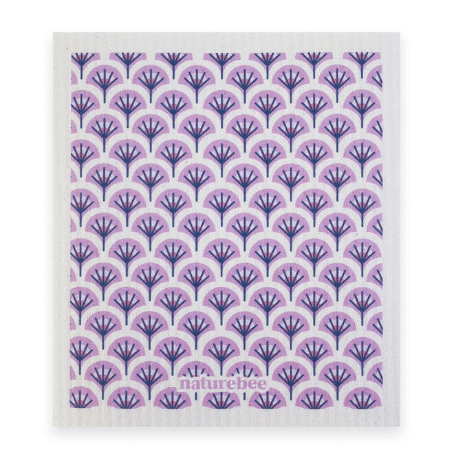 Swedish Dishcloth Geometric Purple