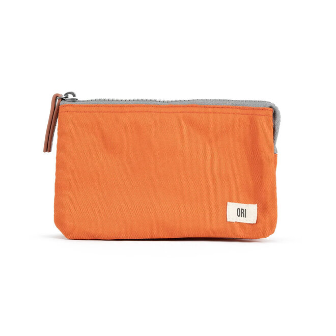 Zip Pouch Carnaby Atomic Orange Medium with Wrist Strap