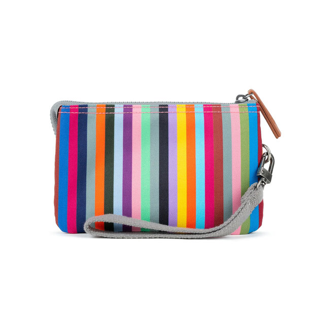 Zip Pouch Carnaby Multi Stripe Medium with Wrist Strap
