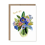Card Vase of Flowers Thank You