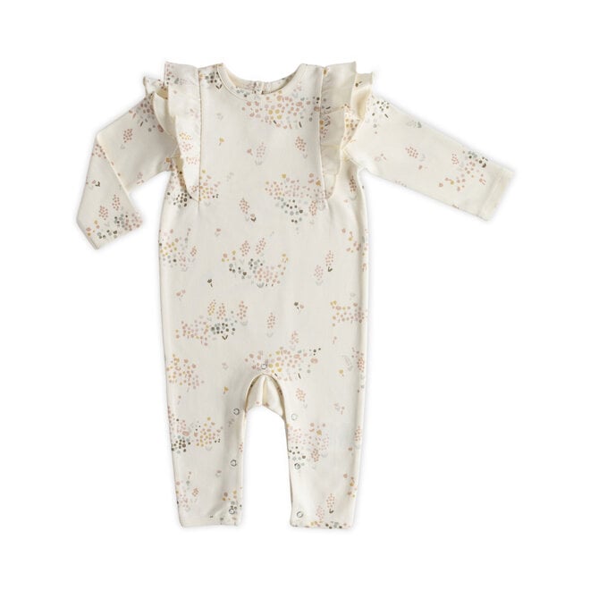 Organic Romper Flutter Flower Patch
