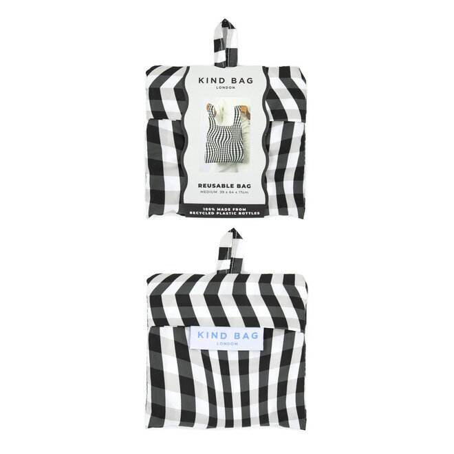 Reusable Bag Gingham Print M