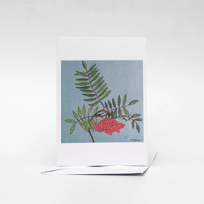 Card Small Berries Red