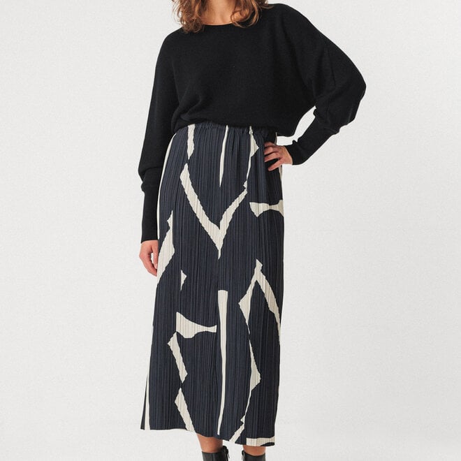 Skirt Laurane Black & Cream