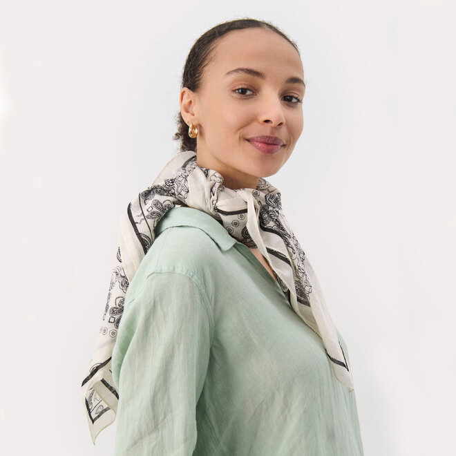 Scarf Loui Paisley Neutral