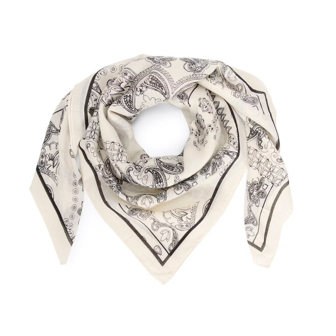 Scarf Loui Paisley Neutral