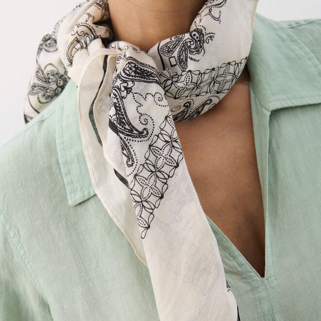 Scarf Loui Paisley Neutral