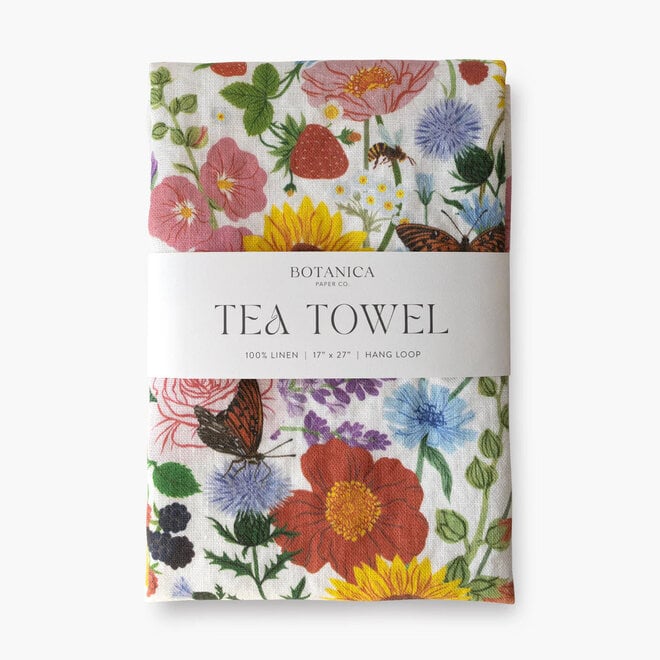 Linen Tea Towel Summer