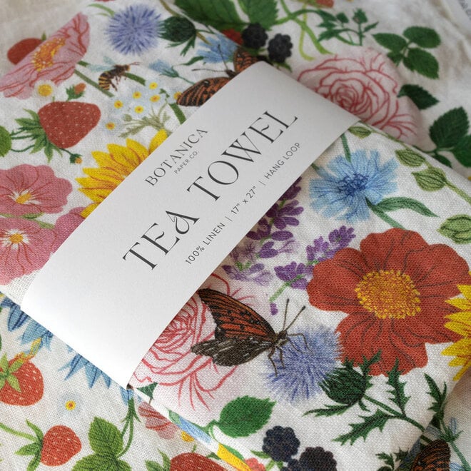 Linen Tea Towel Summer
