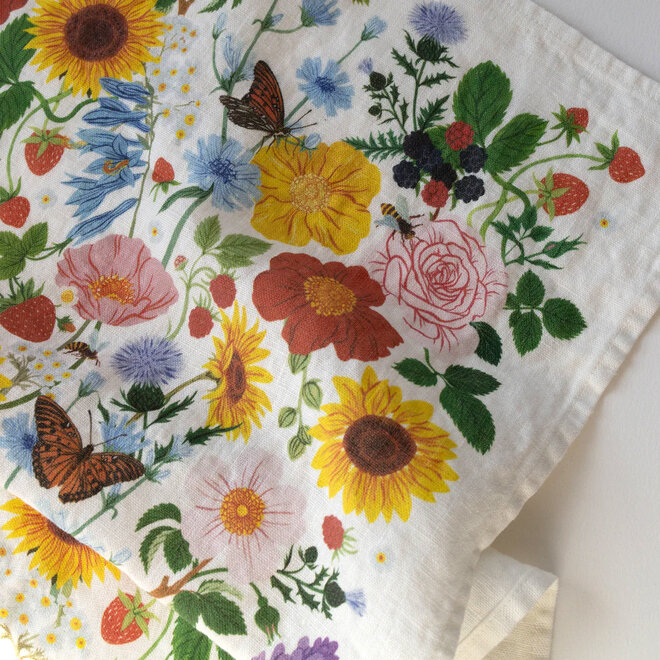 Linen Tea Towel Summer