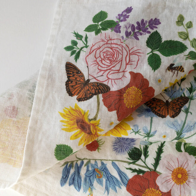 Linen Tea Towel Summer