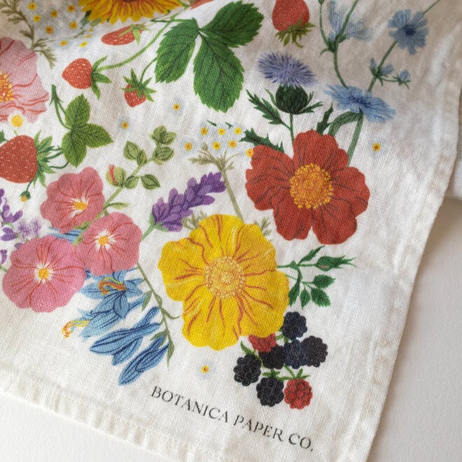 Linen Tea Towel Summer