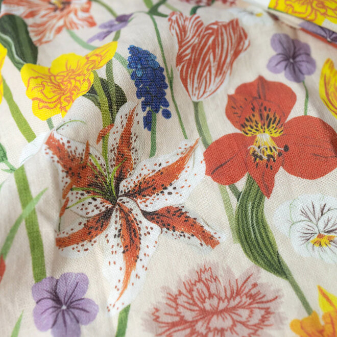 Linen Tea Towel Spring