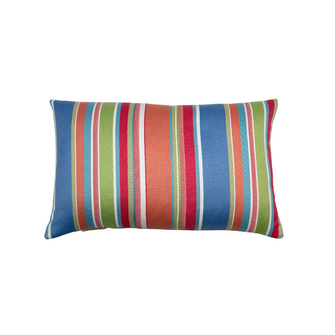 Pillow Indoor/Outdoor Stripes Multicolor 14 x 22in