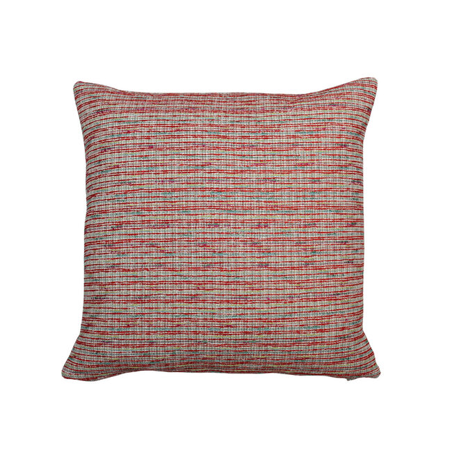 Pillow Woven Multicolor Orange 17 x 17in Back in Blue