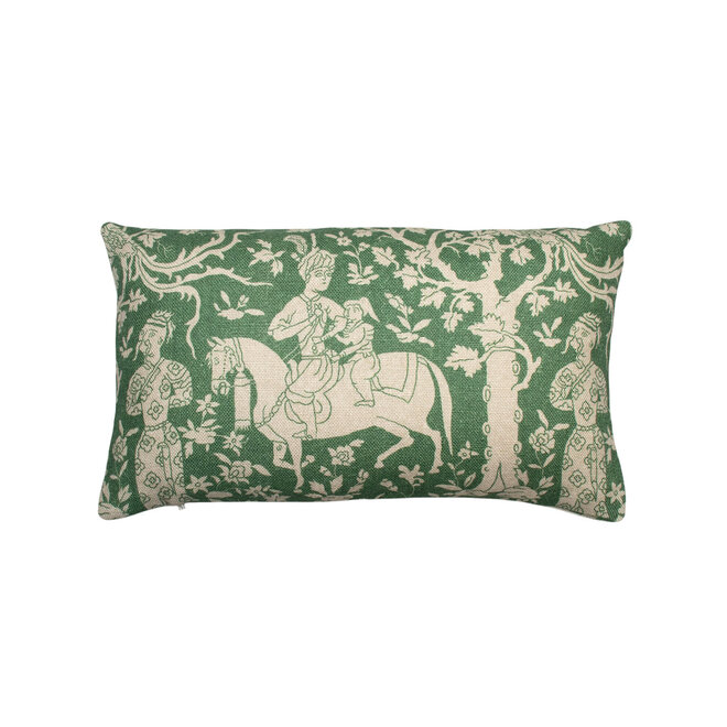 Pillow Manchurian Forest Emerald 11 x 19in