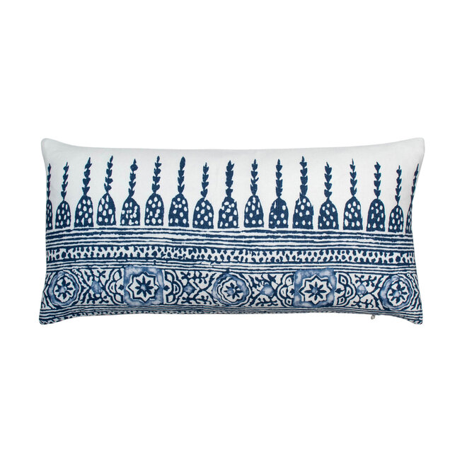 Pillow Javanese Stripe Blue 10 x 20in