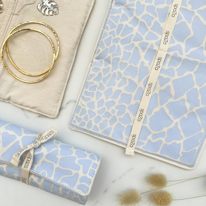 Jewelry Travel Case Roll Blue Violet