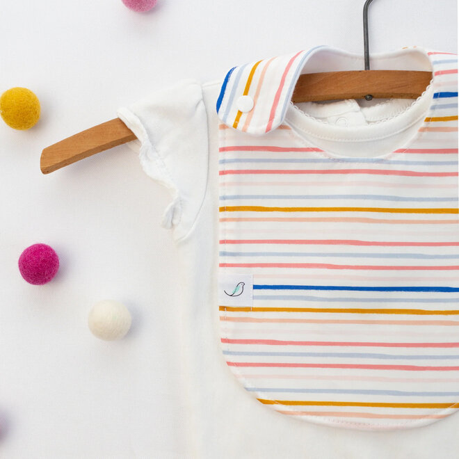 Snap Bib Charlie Summer Stripe
