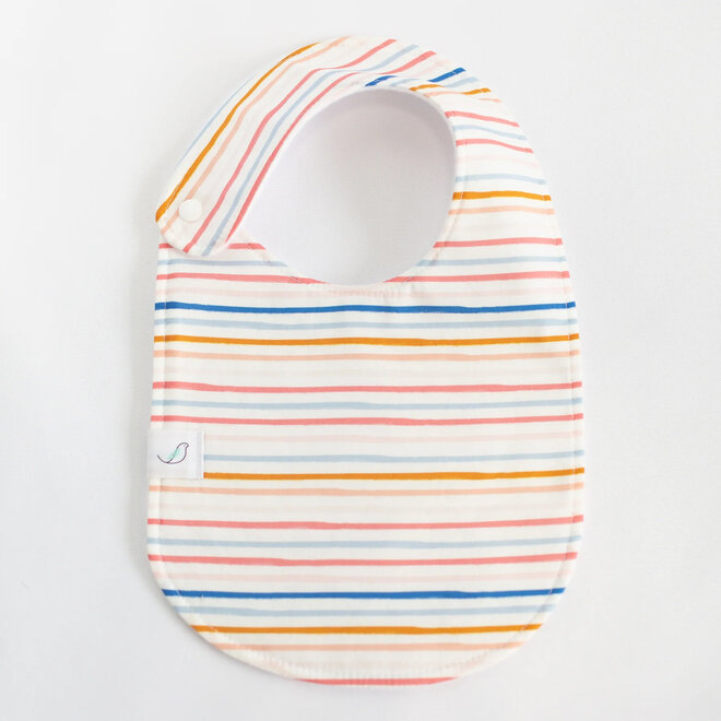 Snap Bib Charlie Summer Stripe