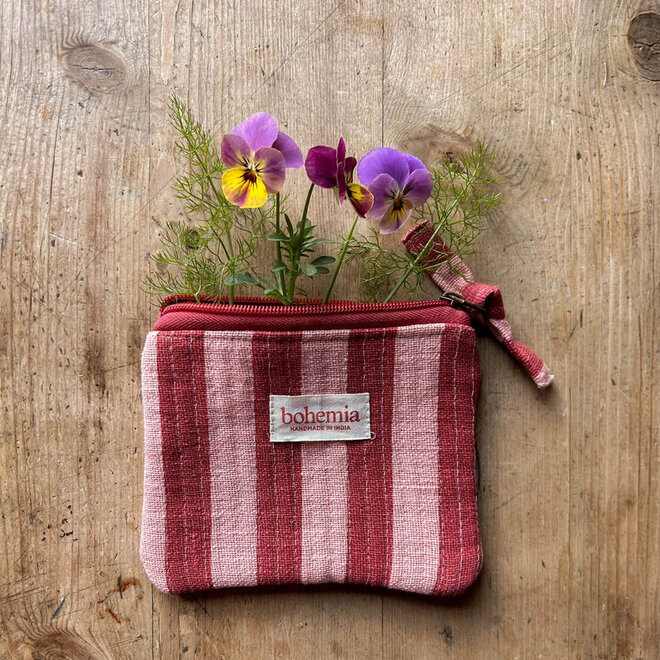 Coin Purse Jaipur Stripe Pomegranate