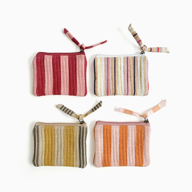 Coin Purse Jaipur Stripe Pomegranate