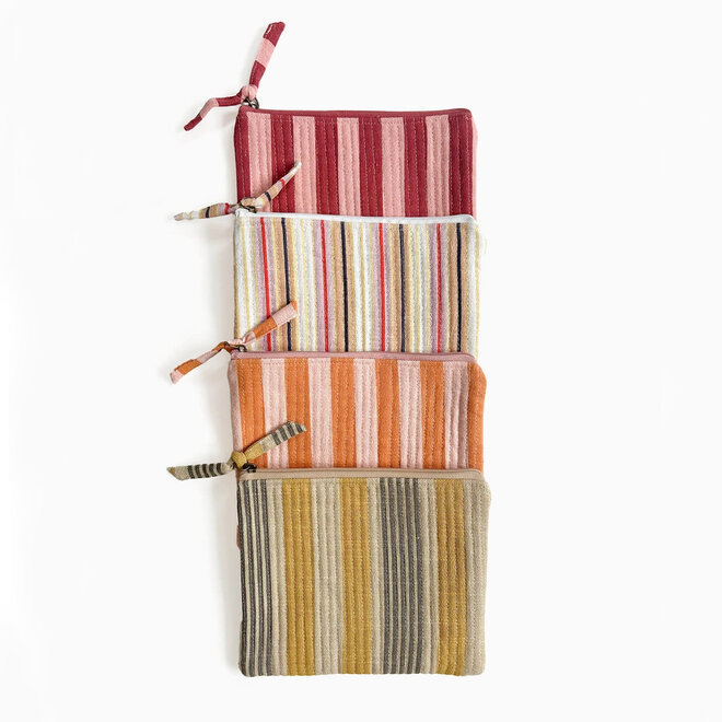 Pouch Jaipur Stripe Pomegranate L