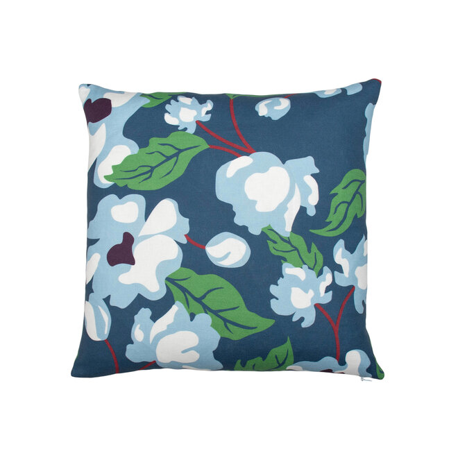 Pillow Peony Blue & Green 18 x 18in