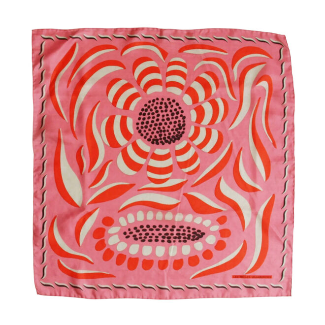 Mini Silk Scarf Forget me not Rose