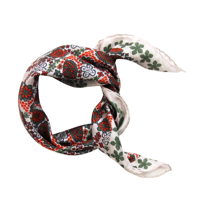 Mini Silk Scarf Caribbean Orange