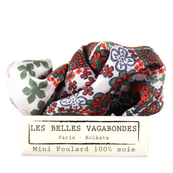 Mini Silk Scarf Caribbean Orange