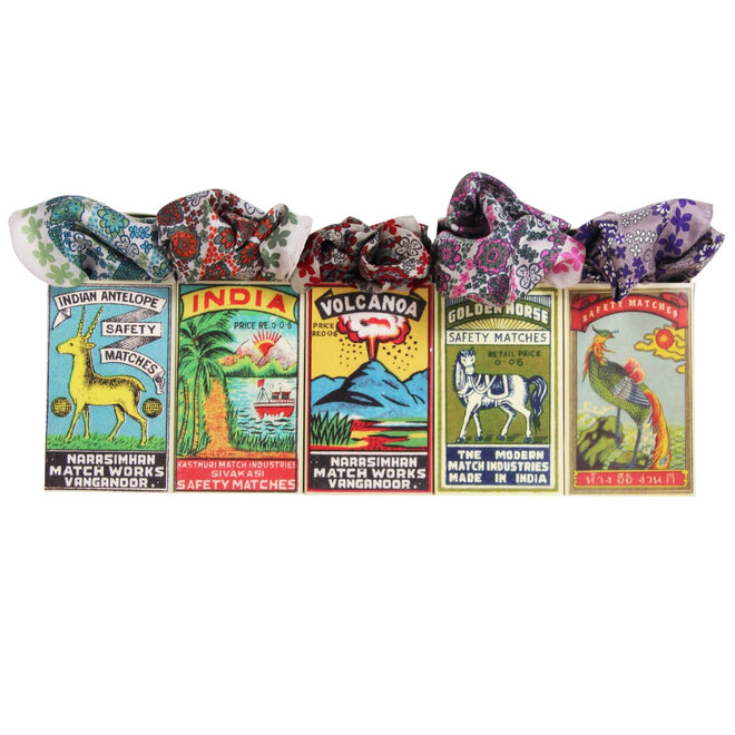 Mini Silk Scarf Caribbean Orange