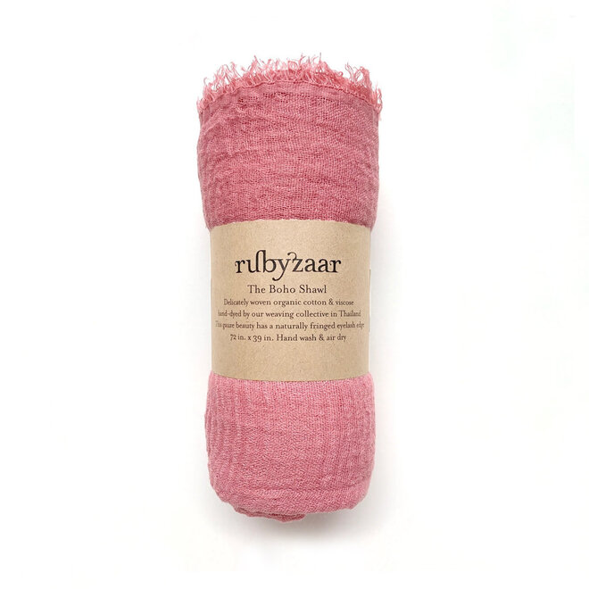 Boho Shawl and Scarf Light Pink