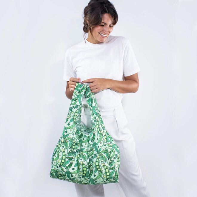 Reusable Bag Peas Print M