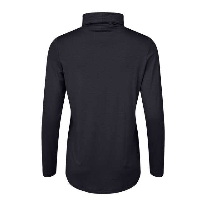 High Neck Top Black
