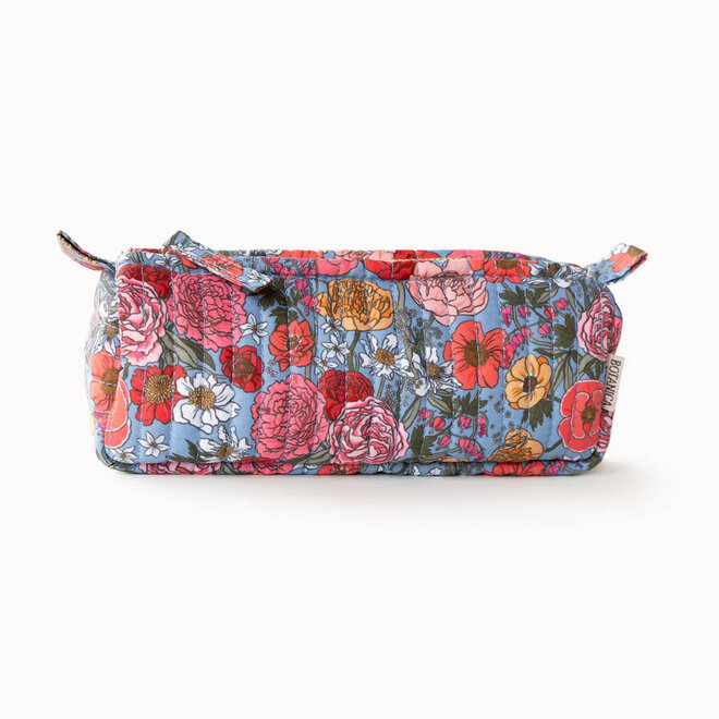 Pencil Pouch Quilted Garden Flora