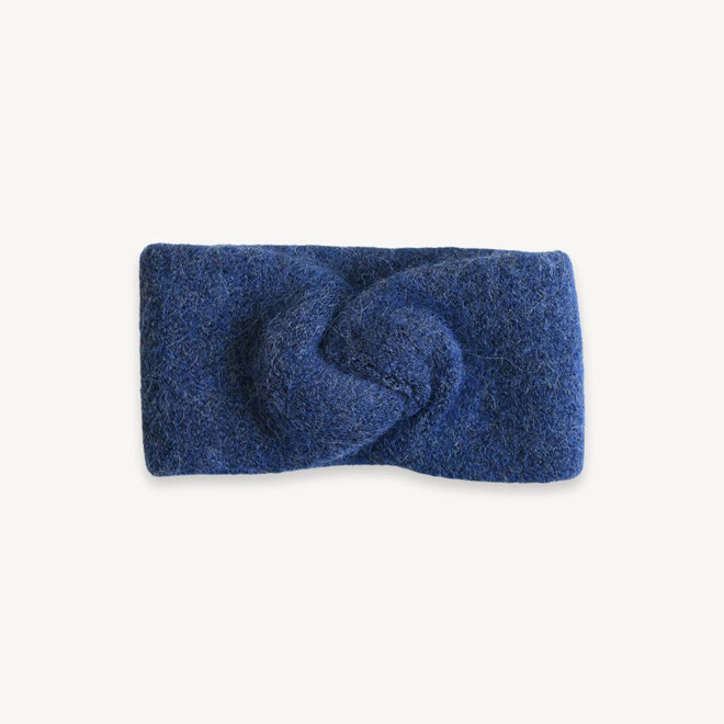 Headband Twisted Baby Alpaca Denim
