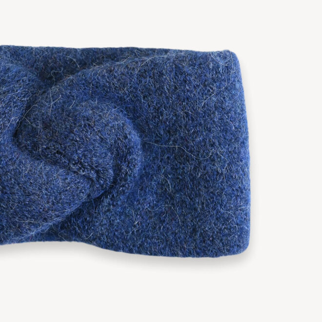 Headband Twisted Baby Alpaca Denim