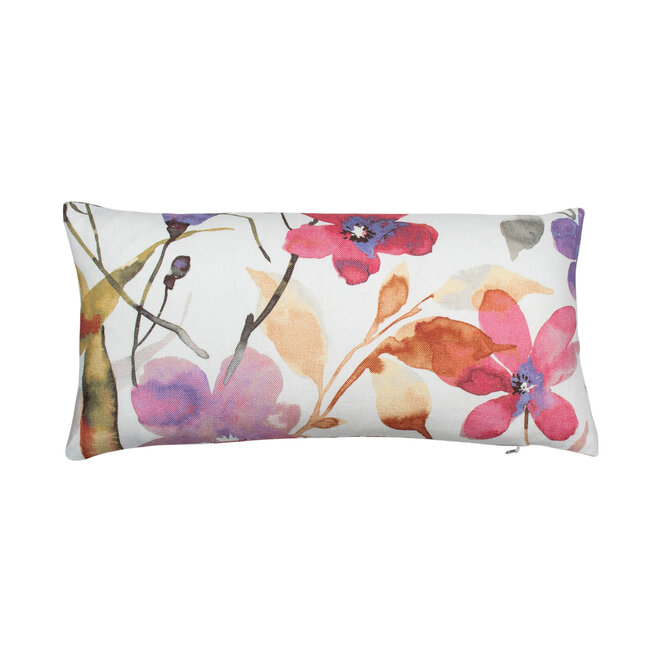 Pillow Amiliana Fuschia Pink Floral 10 x 20in